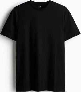 HM Black Round Neck T-shirt