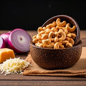 Cheese or Cream & Onion Cashews – A Crunchy & Flavorful Snack